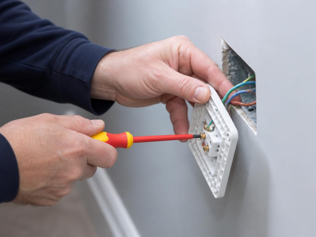 Electrical work by Hammer & Home