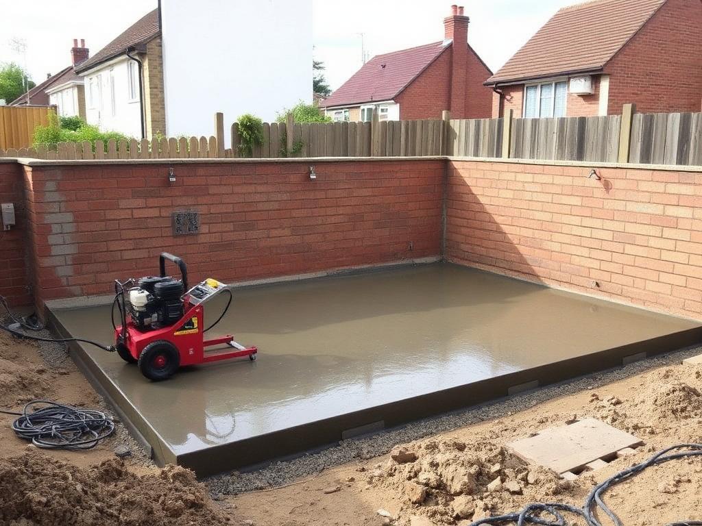 Concrete Slab for Extension